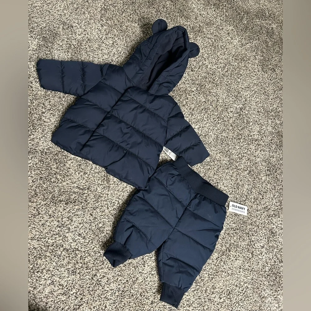 NWT Old Navy Baby Rib-Knit-Waist Frost Free Puffer Pants and Jacket